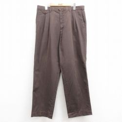 W36★古着 ドッカーズ チノ パンツ チノパン メンズ 00年代 00s コットン 茶 ブラウン 24dec19 中古 ボトムス ロング