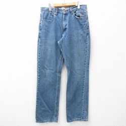 【50%OFF】W36★古着 ハーレーダビッドソン Harley Davidson ジーンズ メンズ コットン 紺 ネイビー デニム 25jan20 中古 ボトムス ジーパン Gパン ロング パンツ