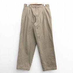 【50%OFF】W33★古着カベラス チノ パンツ チノパン メンズ 00年代 00s コットン 緑系 グリーン 内側フランネル 25jan24 中古 ボトムス ロング