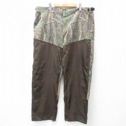【50%OFF】W43★古着 ハンティング パンツ メンズ 90年代 90s TREBARK 大きいサイズ 緑他 グリーン 迷彩 25jan25 中古 ボトムス ロング