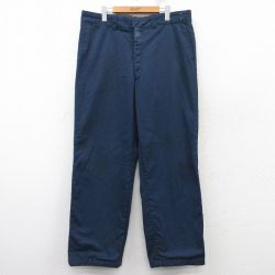 W39★古着 ワーク パンツ メンズ 80年代 80s タロン 紺 ネイビー 25feb04 中古 ボトムス ロング