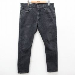 W35★古着 リーバイス Levis 512 ジーンズ メンズ 黒 ブラック デニム 25feb01 中古 ボトムス ジーパン Gパン ロング パンツ