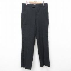 W32★古着 スラックス パンツ メンズ 80年代 80s タロン 黒 ブラック 25feb01 中古 ボトムス ロング