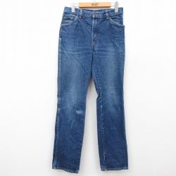 【20%OFF】W29★古着 ジーンズ メンズ 90年代 90s ヒゲ タロン 紺 ネイビー デニム 25feb01 中古 ボトムス ジーパン Gパン ロング パンツ