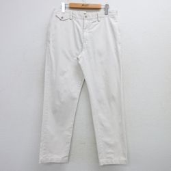 W33★古着 ラルフローレン Ralph Lauren ブランド パンツ メンズ 90年代 90s コットン 白 ホワイト 25feb03 中古 ボトムス ロング
