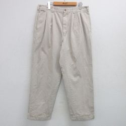 W34★古着 ブルックスブラザーズ BROOKS BROTHERS ブランド チノ パンツ チノパン メンズ コットン ベージュ カーキ 25feb05 中古 ボトムス ロング