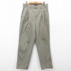 【20%OFF】W31★古着 ルート66 チノ パンツ チノパン メンズ 00年代 00s コトン 薄緑系 グリーン 25feb05 中古 ボトムス ロング