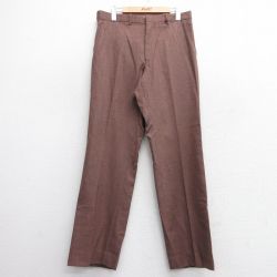 W33★古着 マックレガー スラックス パンツ メンズ 80年代 80s ウール タロン 茶系 ブラウン 25feb06 中古 ボトムス ロング