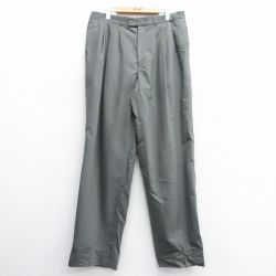 【50%OFF】W36★古着 パンツ メンズ 90年代 90s マイケルジョーダン ウール カナダ製 緑系 グリーン 【spe】 25feb06 中古 ボトムス ロング