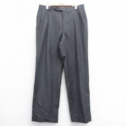 W34★古着 ノーティカ NAUTICA ブランド スラックス パンツ メンズ ウール グレー他 チェック 25feb07 中古 ボトムス ロング