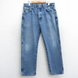 W36★古着 カベラス ジーンズ メンズ 00年代 00s ヒゲ コットン 紺 ネイビー デニム 25feb08 中古 ボトムス ジーパン Gパン ロング パンツ