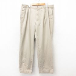 W38★古着 ノーティカ NAUTICA ブランド チノ パンツ チノパン メンズ コットン ベージュ カーキ 25feb10 中古 ボトムス ロング