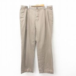 W38★古着 ノーティカ NAUTICA ブランド チノ パンツ チノパン メンズ コットン 茶系 ブラウン 25feb10 中古 ボトムス ロング