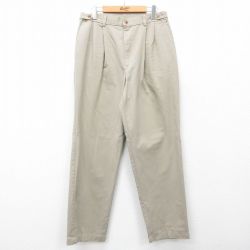 W33★古着 FARAH パンツ メンズ ベージュ カーキ 25feb12 中古 ボトムス ロング