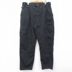 W36★古着 5.11 タクティカル カーゴ パンツ メンズ 黒 ブラック 25feb12 中古 ボトムス ロング