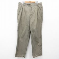 【20%OFF】W36★古着 ビューグルボーイ パンツ メンズ 00年代 00s コットン 濃ベージュ カーキ 25feb12 中古 ボトムス ロング