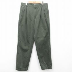 W34★古着 ビューグルボーイ パンツ メンズ 00年代 00s 濃緑 グリーン 【spe】 25feb12 中古 ボトムス ロング
