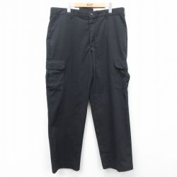 W40★古着 レッドキャップ ワーク カーゴ パンツ メンズ 00年代 00s 大きいサイズ 黒 ブラック 25feb12 中古 ボトムス ロング