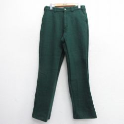 W33★古着 パンツ メンズ 00年代 00s ウール カナダ製 緑 グリーン 25feb12 中古 ボトムス ロング