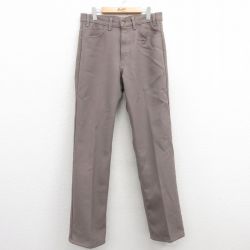 W34★古着 リーバイス Levis パンツ メンズ 80年代 80s USA製 茶系 ブラウン 25feb12 中古 ボトムス ロング
