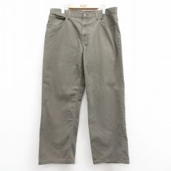 W38★古着 エルエルビーン LLBEAN ジーンズ メンズ 00年代 00s コットン 緑 グリーン デニム 25feb12 中古 ボトムス ジーパン Gパン ロング パンツ