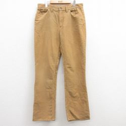 【50%OFF】W36★古着 ラルフローレン Ralph Lauren ブランド パンツ メンズ コットン ベージュ系 カーキ 25feb12 中古 ボトムス ロング