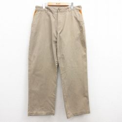 W36★古着 オービス ORVIS パンツ メンズ 00年代 00s コットン ベージュ カーキ 25feb13 中古 ボトムス ロング