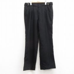 【50%OFF】W36★古着 スラックス パンツ メンズ 90年代 90s USA製 黒 ブラック 25feb13 中古 ボトムス ロング