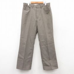 W34★古着 リーバイス Levis パンツ メンズ フレア ベージュ カーキ 25feb14 中古 ボトムス ロング