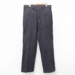 W37★古着 CODET パンツ メンズ 90年代 90s ウール カナダ製 紺 ネイビー 25feb15 中古 ボトムス ロング