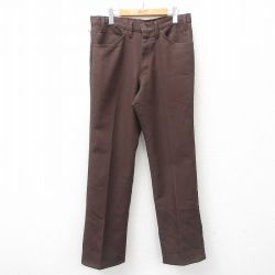 W35★古着 リーバイス Levis 517 パンツ メンズ 80年代 80s ブーツカット USA製 濃茶 ブラウン 25feb18 中古 ボトムス ロング