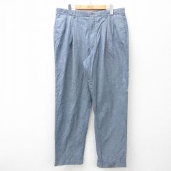 【20%OFF】W36★古着 トミーヒルフィガー TOMMY HILFIGER ブランド パンツ メンズ 90年代 90s タロン 紺 ネイビー 25feb18 中古 ボトムス ロング