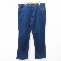 W42★古着 リーバイス Levis アクション ジーンズ メンズ 80年代 80s 大きいサイズ 紺 ネイビー デニム 【spe】 25feb18 中古 ボトムス ジーパン Gパン ロング パンツ
