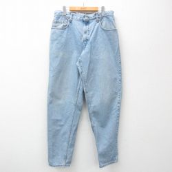 W34★古着 リーバイス Levis 560 ジーンズ メンズ 00年代 00s テーパード コットン 紺 ネイビー デニム 【spe】 25feb18 中古 ボトムス ジーパン Gパン ロング パンツ