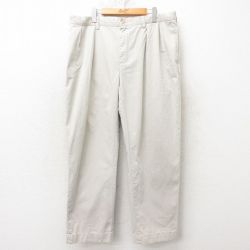 W39★古着 ラルフローレン Ralph Lauren ブランド チノ パンツ チノパン メンズ 90年代 90s ワンポイントロゴ ETHAN コットン 薄ベージュ カーキ 25feb19 中古 ボトムス ロング