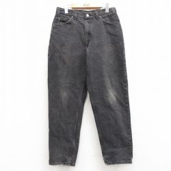 W32★古着 リーバイス Levis 560 ジーンズ メンズ 00年代 00s テーパード コットン 黒 ブラック デニム 【spe】 25feb21 中古 ボトムス ジーパン Gパン ロング パンツ