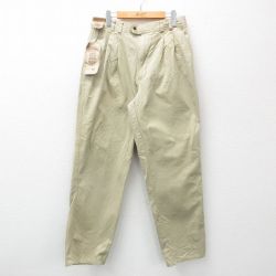 W34★古着 ビューグルボーイ チノ パンツ チノパン メンズ 00年代 00s デッドストック コットン ベージュ カーキ 25feb21 中古 ボトムス ロング
