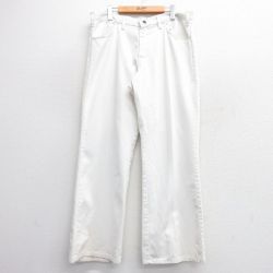 W36★古着 モンゴメリーワード パンツ メンズ 80年代 80s タロン 白 ホワイト 25feb22 中古 ボトムス ロング