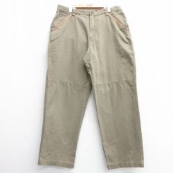 【50%OFF】W38★古着 コロンビア COLUMBIA パンツ メンズ 00年代 00s ダブルニー ダック地 コットン 緑系 グリーン 25feb22 中古 ボトムス ロング
