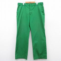 【20%OFF】W41★古着 ウールリッチ WOOLRICH スラックス パンツ メンズ 80年代 80s タロン 緑 グリーン 25feb25 中古 ボトムス ロング