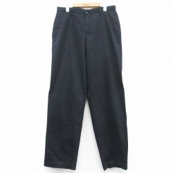 W35★古着 ドッカーズ パンツ メンズ 00年代 00s コットン 黒 ブラック 25feb25 中古 ボトムス ロング