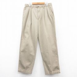 W36★古着 ドッカーズ パンツ メンズ 00年代 00s コットン ベージュ カーキ 25feb25 中古 ボトムス ロング