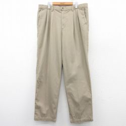 W38★古着 ドッカーズ チノ パンツ チノパン メンズ 00年代 00s コットン ベージュ カーキ 25feb26 中古 ボトムス ロング