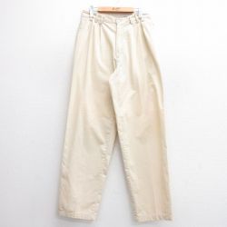 【20%OFF】W33★古着 ビューグルボーイ パンツ メンズ 00年代 00s 薄ベージュ カーキ 25feb27 中古 ボトムス ロング