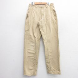 W33★古着 コロンビア COLUMBIA パンツ メンズ 00年代 00s コットン ベージュ カーキ 25feb27 中古 ボトムス ロング