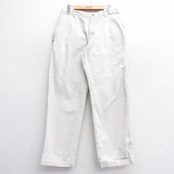 【50%OFF】W31★古着 コロンビア COLUMBIA パンツ メンズ 00年代 00s コットン 薄ベージュ カーキ 25feb27 中古 ボトムス ロング