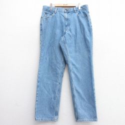 W36★古着 エルエルビーン LLBEAN ジーンズ メンズ 紺 ネイビー デニム 25feb27 中古 ボトムス ジーパン Gパン ロング パンツ