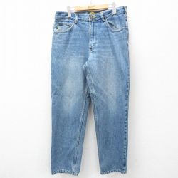 【20%OFF】W34★古着 カベラス ジーンズ メンズ 00年代 00s ヒゲ コットン 紺 ネイビー デニム 25feb28 中古 ボトムス ジーパン Gパン ロング パンツ