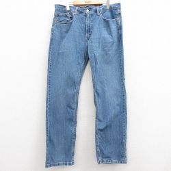 W36★古着 リーバイス Levis 559 ジーンズ メンズ 紺 ネイビー デニム 25feb28 中古 ボトムス ジーパン Gパン ロング パンツ