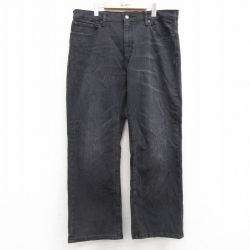 W40★古着 リーバイス Levis 559 ジーンズ メンズ 大きいサイズ 黒 ブラック デニム 25feb28 中古 ボトムス ジーパン Gパン ロング パンツ